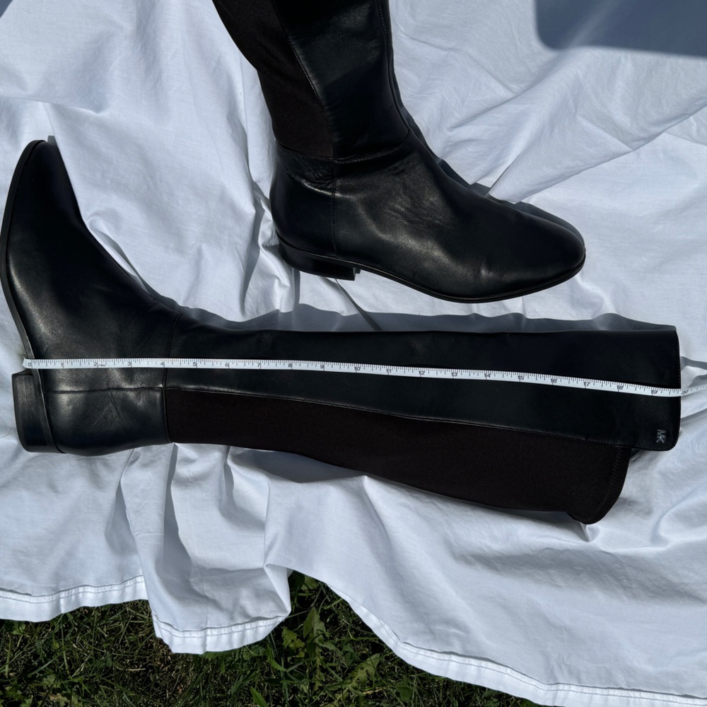 Michael Kors stretch leather black knee high boots in size 7.5 - Picture 7 of 13